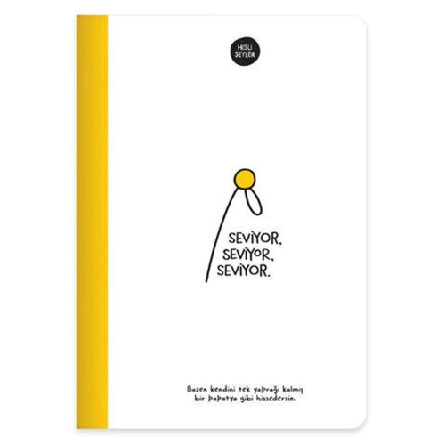 Hisli Şeyler Ciltli Defter Seviyor 14x20 64 YP Çiz 500546-99