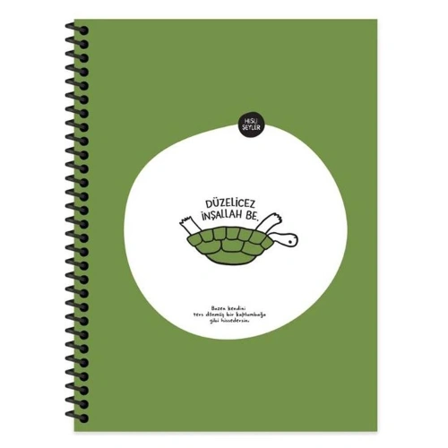 Hisli Şeyler Spiralli Kap Düzelicez 18,5x25 80 Yp Çiz. 500633-99
