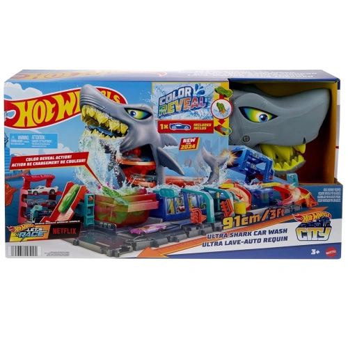Hot Wheels Muhteşem Köpek Balığı Araba Yıkama Oyun Seti Mtl-htn82