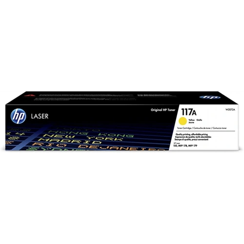 Hp 117a Yellow Sarı 700 Sayfa Toner W2072a