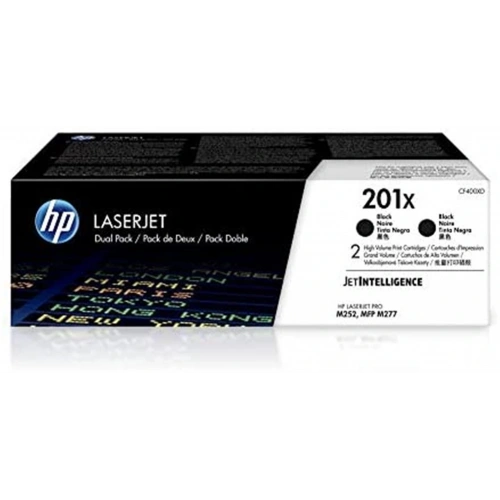 Hp 201xd Black Siyah Çiftli Yüksek Kapasite 2.800 Sayfa Toner Cf400xd