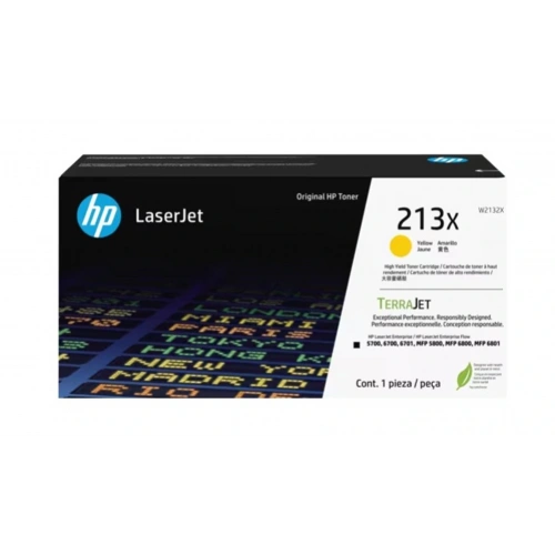 Hp 213x Yellow Sarı 6.000 Sayfa Toner W2132x
