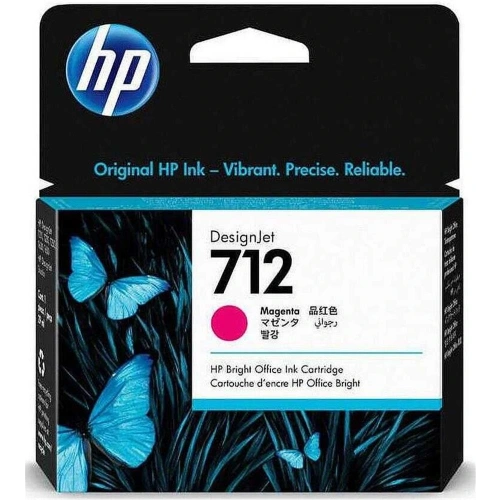Hp 712 Magenta Kırmızı 29ml Plotter Kartuşu 3ed68a