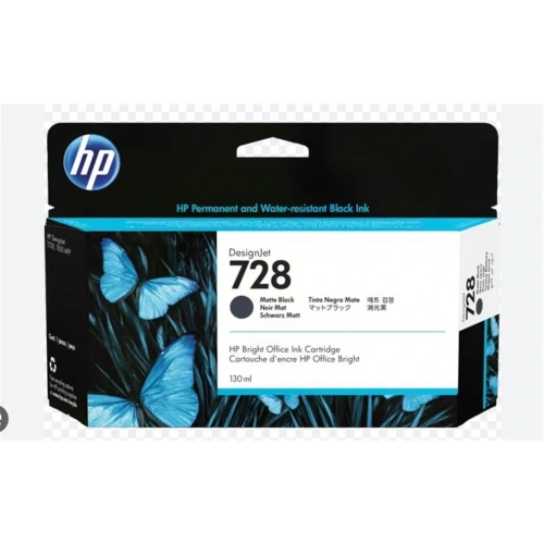 Hp 728 Matte Black Mat Siyah 130ml Plotter Kartuşu 3wx25a