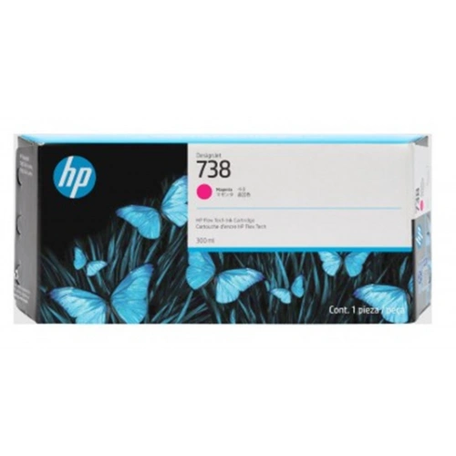 Hp 738 Magenta Kırmızı 300ml Plotter Kartuşu 676m7a