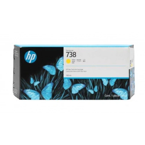 Hp 738 Yellow Sarı 300ml Plotter Kartuşu 676m8a