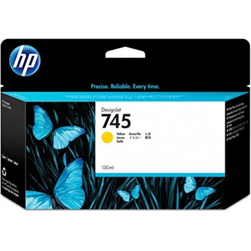 Hp 745 Yellow Sarı 130ml Plotter Kartulu F9j96a
