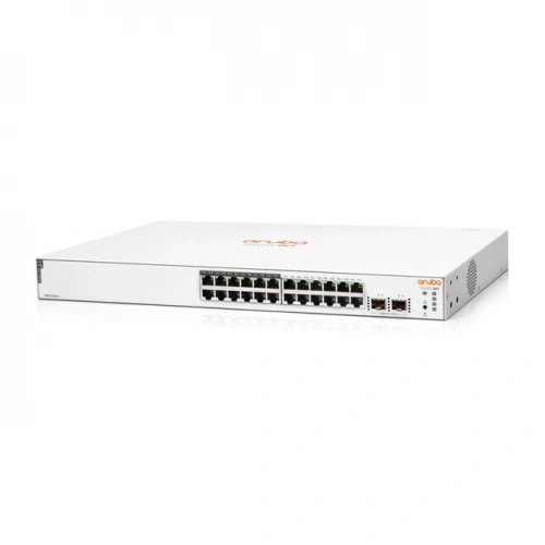 Hp Aruba Instant On, Jl813a, 1830-24g, 24port, Gigabit, 12 Port Poe 195w, 2 Port Gigabit Sfp, Yönetilebilir, Rack Mount Switch