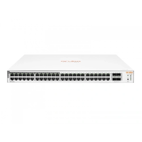HP Aruba Instant On, JL815A, 1830-48G, 48Port, GigaBit, 24 Port PoE 370W, 4 Port Gigabit SFP, Yönetilebilir, Rack Mount Switch