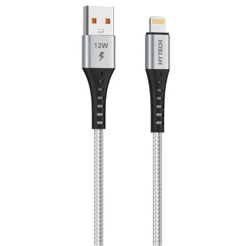 Hytech Hy-x331 1m 2.4a Lightning Silver Gri Data + Şarj Kablosu