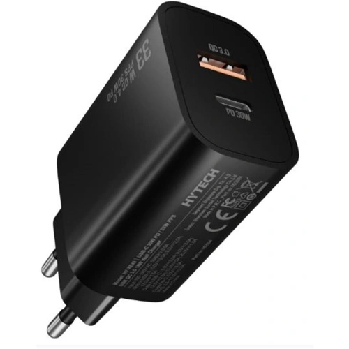 Hytech Hy-xe49 Type-c + Usb-a 30w Pd - 33w Pps Usb Qc 3.0 18w Hızlı Ev Şarj Adaptörü