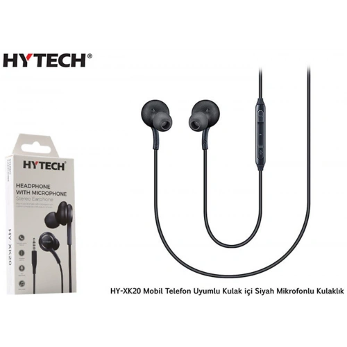 Hytech Hy-xk20 Mobil Telefon Uyumlu Kulak İçi Siyah Kulaklık