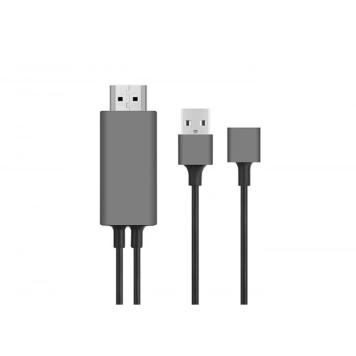Hytech Hy-xo51 Siyah-gri Usb-f To Hdmı 1m Mobil Telefon Uyumlu Kablo