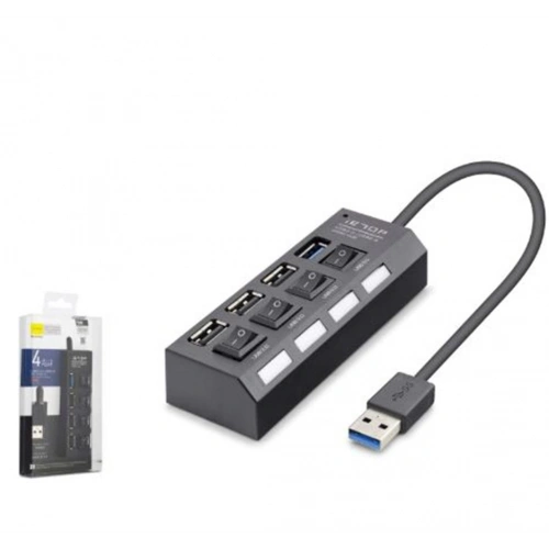 İetop U3202 Usb 3.0 Anahtarlı Hub 4 Port 5 Gbps Siyah