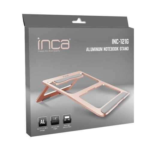 Inca Inc-121g Alimünyum Gold Rengi Notebook Standı
