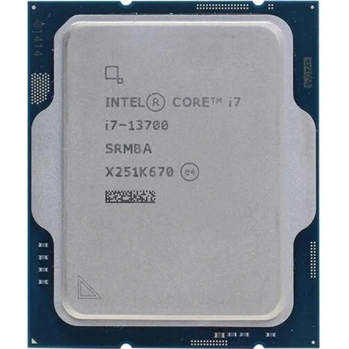 Intel Core İ7 13700 Tray 3.30ghz (turbo 4.40ghz) 20mb Cache Lga1700 13.nesil Kutusuz İşlemci