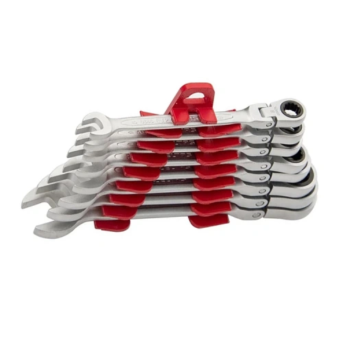 İzeltaş 0345002112 Mafsallı Cırcır Kombine Anahtar Takımı 12 Parça