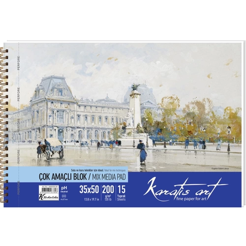 Karatis Resim Kağıdı Art 200 Gr 35x50 50 Li Paket 487002-99
