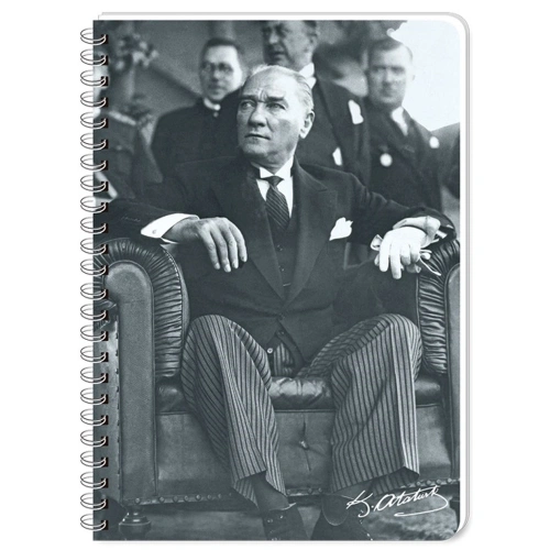 Keskin Color Bloknot Spiralli Ata Plastik Kapak Çizgili 80 Yp A6 140309-99