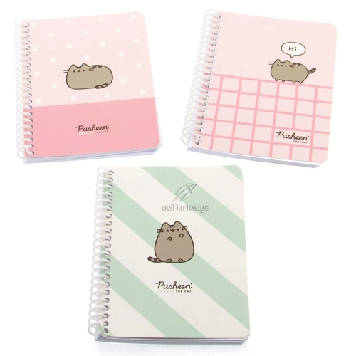 Keskin Color Bloknot Spiralli Pusheen A6 80 Yp.Çizgili 140400-10