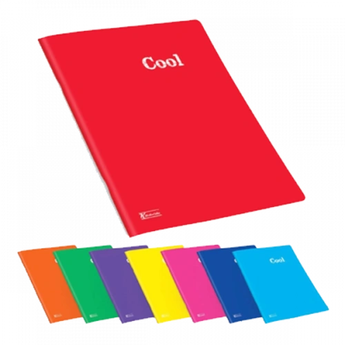 Keskin Color Plastik Kapak Dikişli Cool Defter A4 60 YP Çizgili