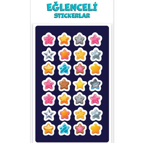 Keskin Color Puffy Sticker Orta Boy Yıldız 221207-99