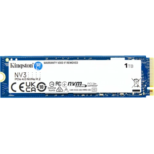Kingston 1tb Nv3 M.2 2280 Nvme Ssd | Pcıe 4.0 Gen 4x4 | Up To 6000 Mb-s | Snv3s-1000g