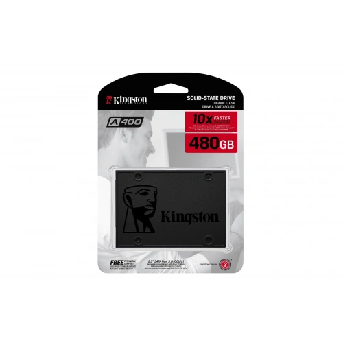Kingston 480gb Ssdnow A400  2.5 Sata3 Ssd 500-450 (sa400s37-480) Harddisk