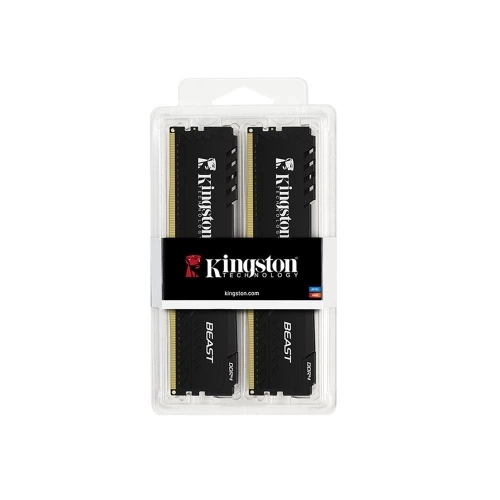 KINGSTON Beast, KF436C18BBK2/32TR, 32Gb (2x16Gb),  3600Mhz, DDR4, CL18, Desktop Gaming RAM (Soğutuculu)