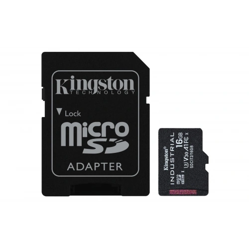 Kingston Sdcıt2-16gb 16gb Microsdhc Industrial C10 A1 Pslc Card + Sd Adapter Hafıza Kartı