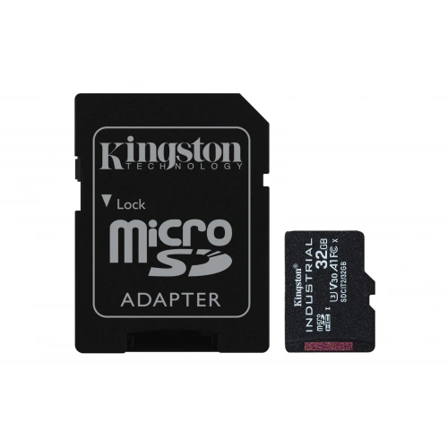 Kingston Sdcıt2-32gb 32gb Microsdhc Industrial C10 A1 Pslc Card + Sd Adapter Hafıza Kartı