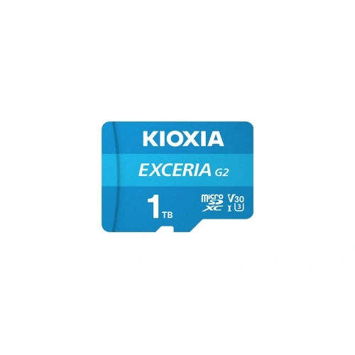 KIOXIA 1TB ExceriaG2, LMEX2L001TG2 U1 V30 4K,  CL10, 100Mb/s, MicroSD Kart Bellek (SD Adaptörlü)