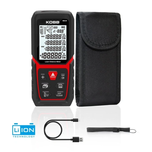 Kobb Kbl50 50m Profesyonel Li-ion Şarjlı Lazer Metre