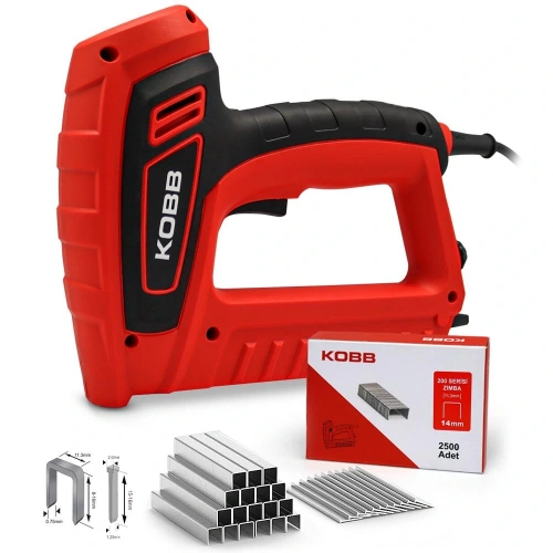 Kobb Kbz200 8-16mm Zımba Ve 15-16mm Profesyonel Çivi Çakma Makinesi + 3000 Adet Yedek Zımba Ve Çivi