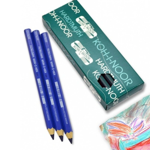 Koh-ı Noor Jumbo Coloured Pencil 3370 Dark Mavi