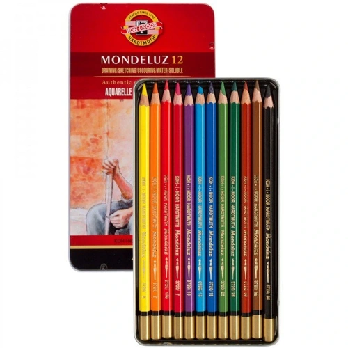 Koh-ı Noor Set Of Aquarell Coloured Pencils 3722 12