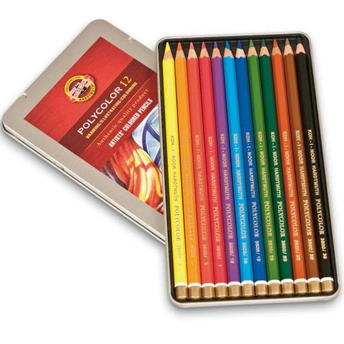 Koh-ı Noor Set Of Artist´s Coloured Pencils 3822 12