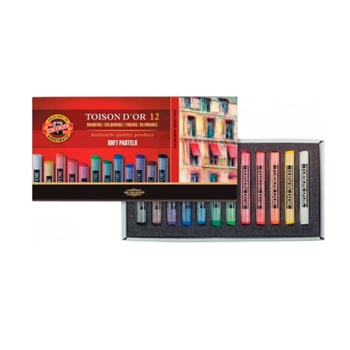 Koh-i-Noor Toison Dor Soft Pastel Boya 12LI (8512)