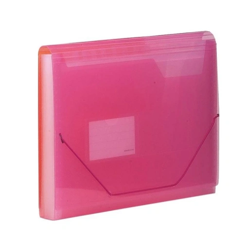 Kraf F4302 13 Cep Lastikli Pembe Körüklü Dosya