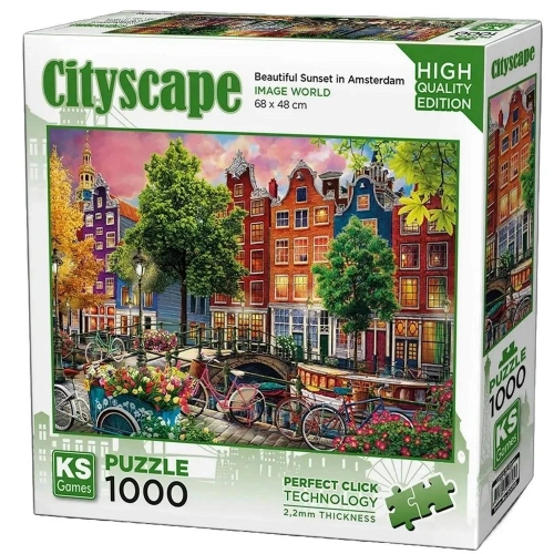 Ks Games Puzzle 1000 Parça Beautiful Sunset İn Amsterdam 20793