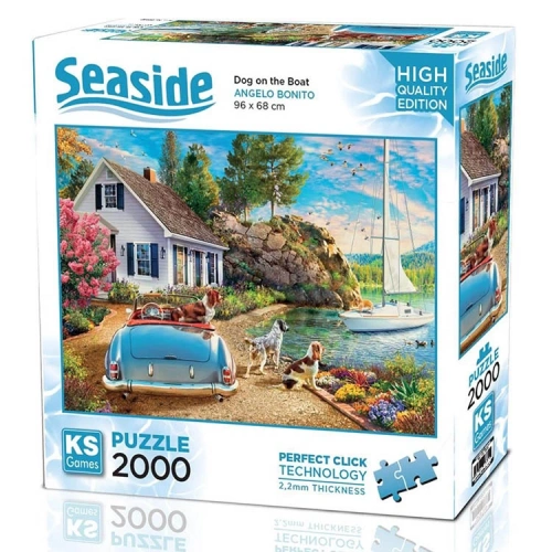 Ks Games Puzzle 2000 Parça Dog On The Boat 22537