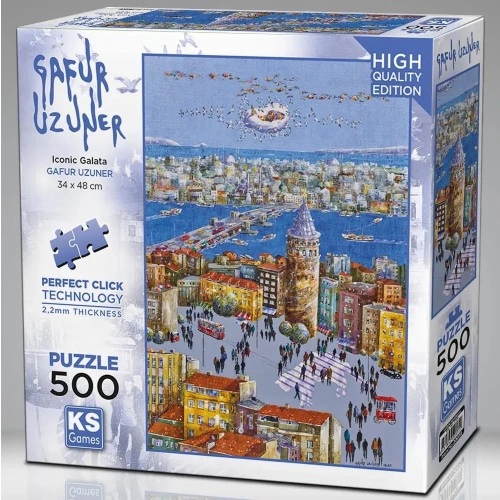 Ks Games Puzzle 500 Parça İconic Galata 20072