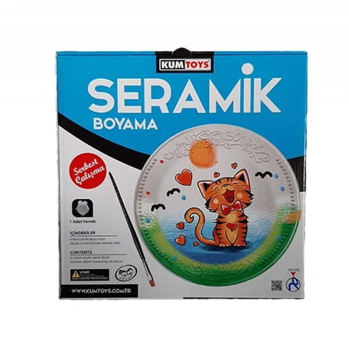 Kumtoys Seramik Boyama 18*18 Junior Tabak