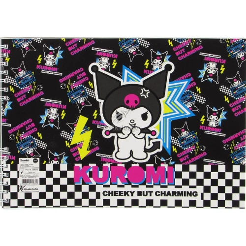 Kuromi Resim Defteri Spiralli 17x25 15 YP 300115-12
