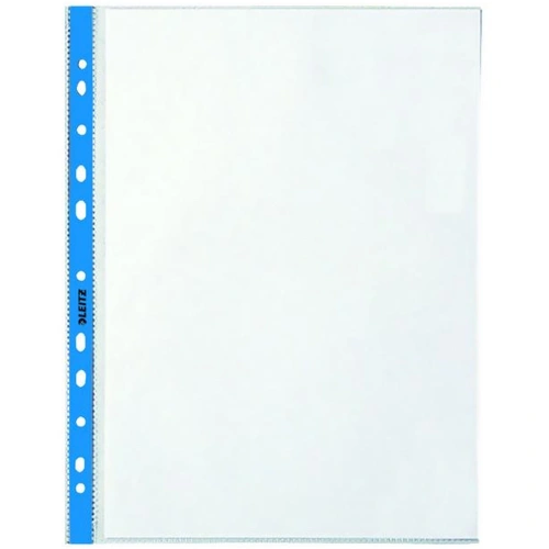 Leitz Poşet Dosya Kristal Mavi Kenarlı A4 100 Lü L-4700