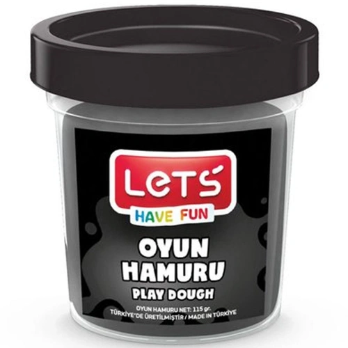Lets Oyun Hamuru Tek Renk Siyah 110 Gr L8440-10