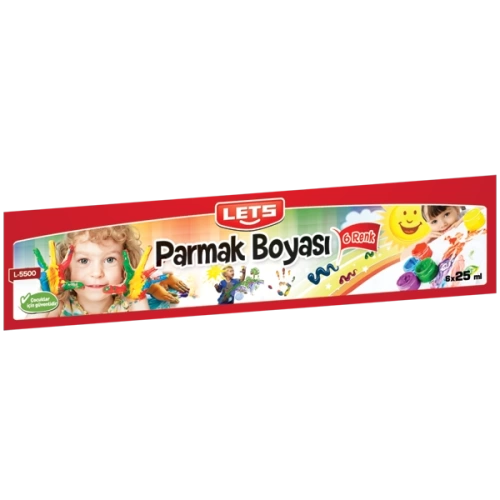 Lets Parmak Boyası 25 ML 6 LI L-5500