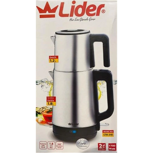 Lider Ltm-340 İkisi Bir Arada Elektrikli Çaycı Ve Kettle