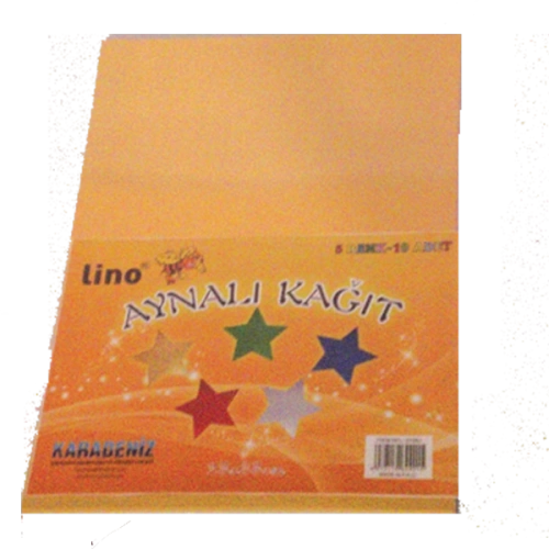 Lino Aynalı Kağıt 10 LU 23x33 CM 5 Renk 2708J