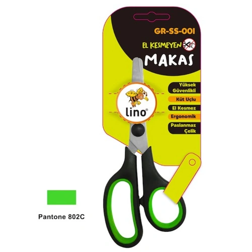 Lino Öğrenci Makası El Kesmeyen Blisterli